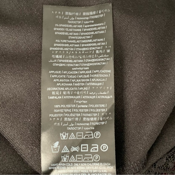 Guess Black Crushed Velvet & Lace Camisole Tank Top, Size Small - Picture 11 of 11